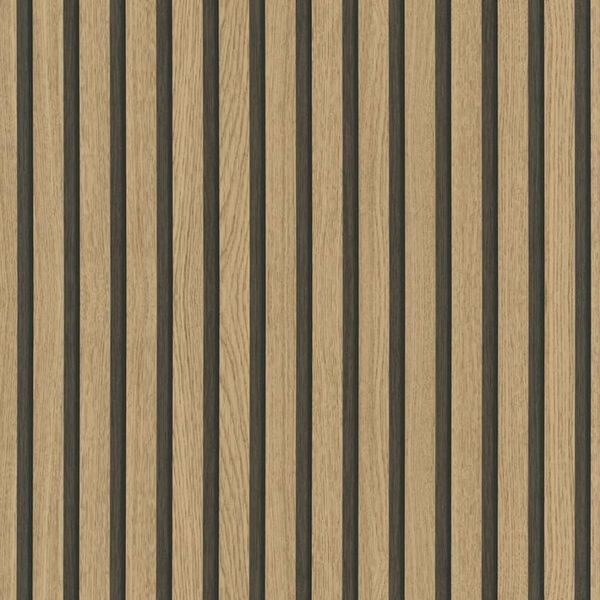 Noordwand Wallpaper Botanica Wooden Slats Brown and Oak