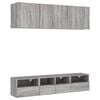 vidaXL 5 Piece TV Wall Units Grey Sonoma Engineered Wood