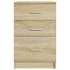 vidaXL Bed Cabinet Sonoma Oak 40x40x63 cm Engineered Wood