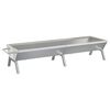 vidaXL BBQ Tray Silver 158x42x31 cm Stainless Steel