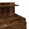 vidaXL Bedside Cabinet with 2 Drawers Smoked Oak 40x36.5x62 cm