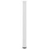 vidaXL Bar Table Legs 4 pcs White 100-102 cm Steel