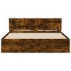 vidaXL Bed Frame without Mattress Smoked Oak 140x190 cm
