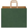 vidaXL Paper Bags 250 pcs with Handles Green 32x17x25 cm