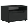 vidaXL TV Cabinet VISNES Black 60x40x38 cm Engineered Wood
