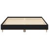 vidaXL Bed Frame Black Oak 140 x 200 cm Engineered wood