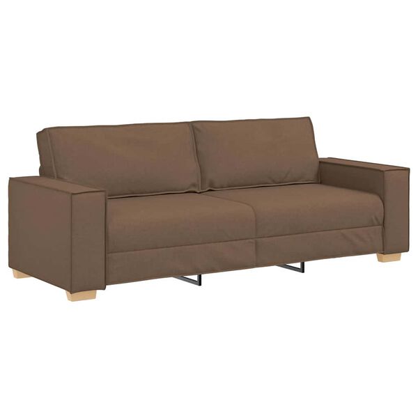 vidaXL Sofa Brown 220 x 78 x 84 cm Fabric