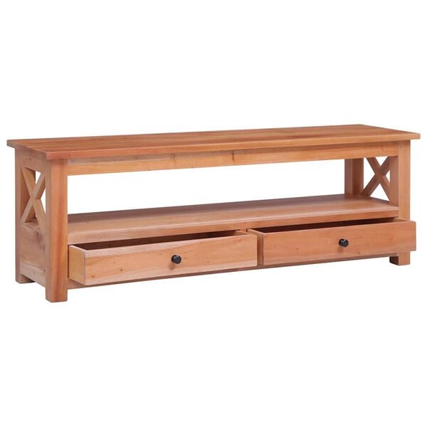 vidaXL TV Cabinet 115x30x40 cm Solid Mahogany Wood