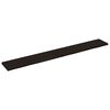 vidaXL Wall Shelf Dark Brown 220x30x(2-4) cm Treated Solid Wood Oak