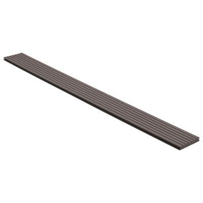 vidaXL WPC Solid Decking Boards with Accessories 30m² 2.2m Dark Brown