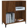 vidaXL Record Cabinet Brown Oak 84.5x38x89 cm Engineered Wood