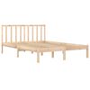 vidaXL Bed Frame without Mattress Solid Wood Pine 200x200 cm