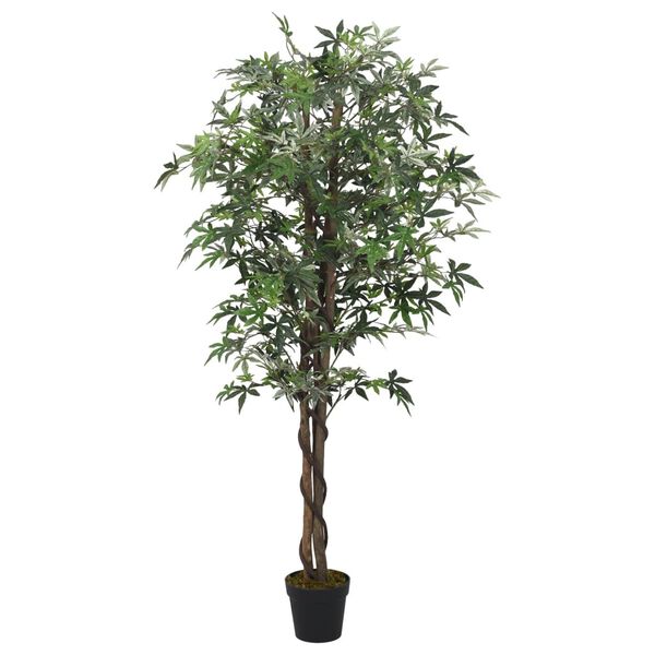 vidaXL Artificial Maple Tree 336 Leaves 120 cm Green