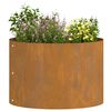 vidaXL Garden 5 pcs Brown 30 x 30 x 20 cm Corten steel