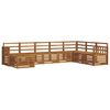 vidaXL Sofa Sets 8 pcs Natural Solid Acacia Wood