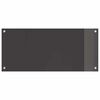vidaXL Kitchen Backsplash 2 pcs Dark Grey 90 x 40 cm Tempered Glass