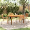 vidaXL Garden Dining Set 5 pcs Beige Solid Acacia Wood