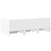 vidaXL Daybed with Drawers without Mattress White 100x200 cm