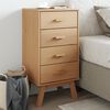 vidaXL Bedside Cabinet OLDEN Brown Solid Wood Pine