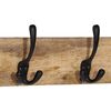 vidaXL Wall-mounted Coat Rack with 4 Hooks Solid Wood Mango