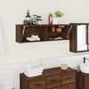vidaXL Bathroom Wall Cabinet Brown Oak 100x25x30 cm Engineered Wood