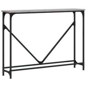 vidaXL Console Table Grey Sonoma 102x22,5x75 cm Engineered Wood