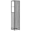 vidaXL Bathroom Cabinet Grey Sonoma 35x37.5x166 cm Engineered Wood