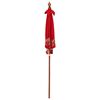 vidaXL Balinese Parasol Red (180-190) x 260 cm Cotton and Wood