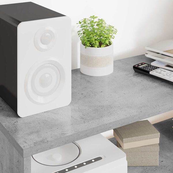 vidaXL TV Cabinet Concrete Grey 100 x 30 x 40 cm Engineered Wood