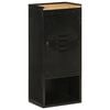 vidaXL Bathroom Cabinet 40x27x90 cm Iron and Solid Wood Mango