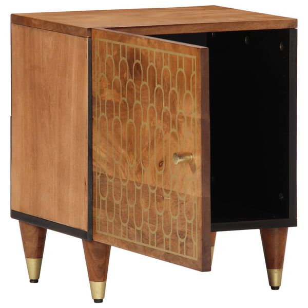vidaXL Bedside Cabinet 40x33x46 cm Solid Wood Mango