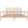 vidaXL Bed Frame without Mattress Solid Wood Pine Super King