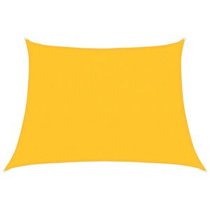 vidaXL Sunshade Sail 160 g/m² Trapezium Yellow 4/5x3 m HDPE