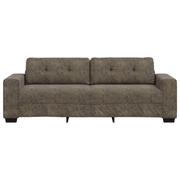vidaXL Sofa Dark Grey 221 x 80 x 80 cm Fabric