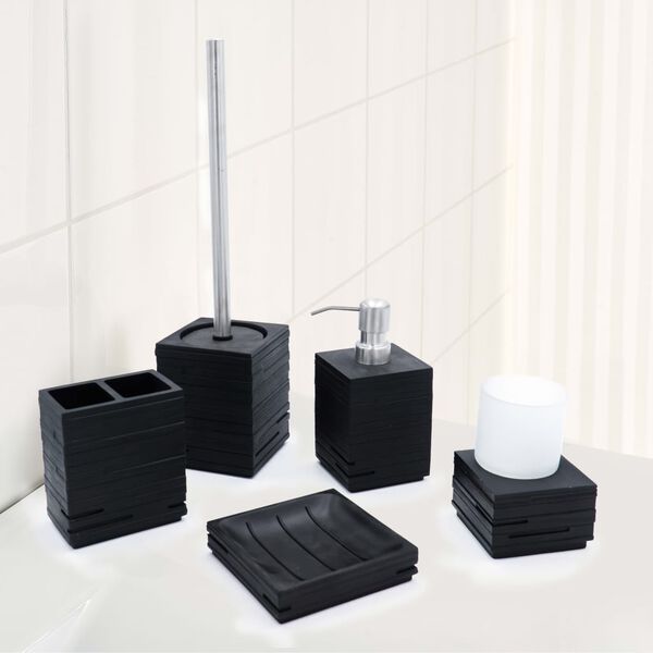 RIDDER Toothbrush Holder Brick Black