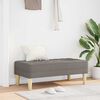vidaXL Bench Taupe 113 x 57 x 39 cm Fabric