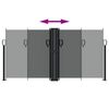 vidaXL Retractable Side Awning Anthracite 120x1000 cm