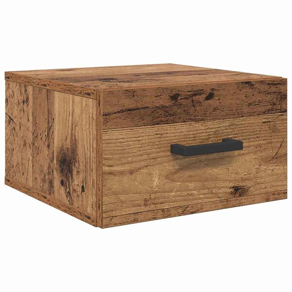 vidaXL Bedside Cabinet Old wood 35 x 35 x 20 cm Engineered wood