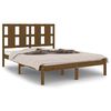 vidaXL Bed Frame without Mattress Honey Brown 140x190 cm Solid Wood Pine