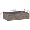 vidaXL Sink 45x30x12 cm Marble High Gloss Grey