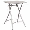 vidaXL Bistro Table Beige 55 x 55 x 72.5 cm Powder-coated Steel