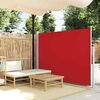 Patio Terrace Side Awning 160 x 300 cm Red