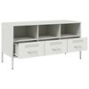 vidaXL TV Cabinet White 100.5x39x50.5 cm Steel
