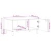 vidaXL Coffee Table 80x50x40 cm Solid Wood Acacia