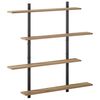 vidaXL Wall Shelf Artisan Oak 100 x 13.5 x 101 cm Engineered Wood