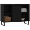 vidaXL Bathroom Cabinet Black 80x33x60 cm Engineered Wood