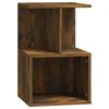 vidaXL Bedside Cabinets 2 pcs Smoked Oak 35x35x55 cm Engineered Wood