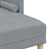 vidaXL Sofa Set with Cushion 2 pcs Light Grey Polyester