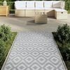 vidaXL Outdoor Carpet ARAKIL Grey 120x180 cm PP
