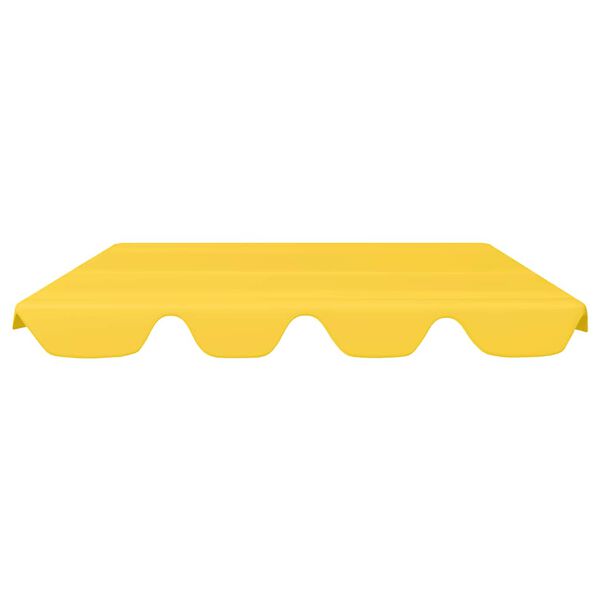 vidaXL Replacement Canopy for Garden Swing Yellow 188/168x145/110 cm